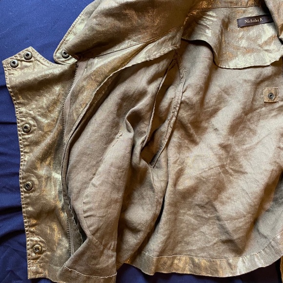 Metallic gold cropped - Picture 3 of 3